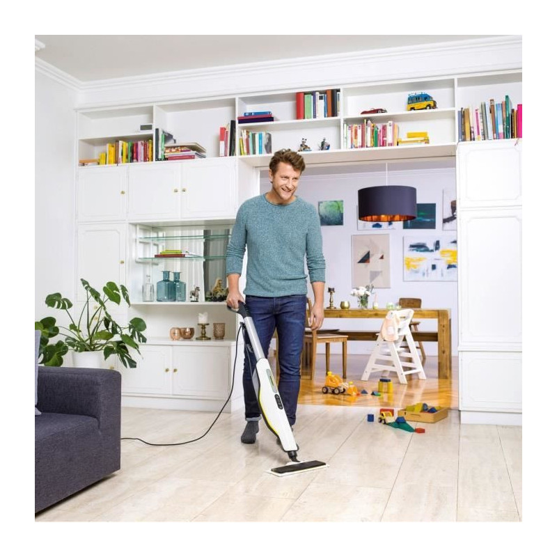 Steam mop - KARCHER - SC 3 UPRIGHT EasyFix - Eliminates up to 99.99% o