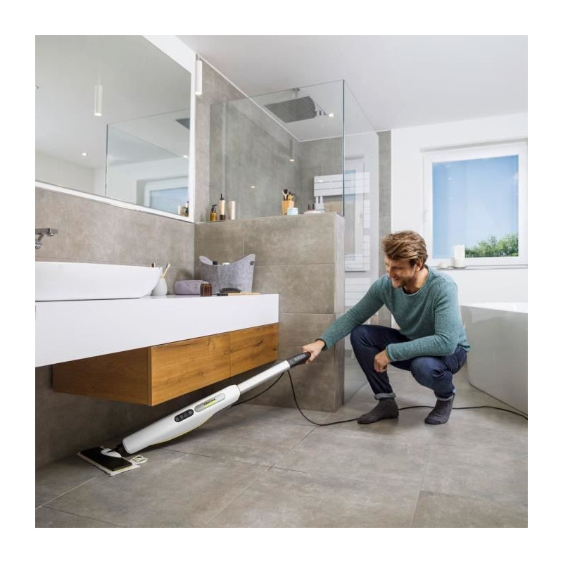 Steam mop - KARCHER - SC 3 UPRIGHT EasyFix - Eliminates up to 99.99% o