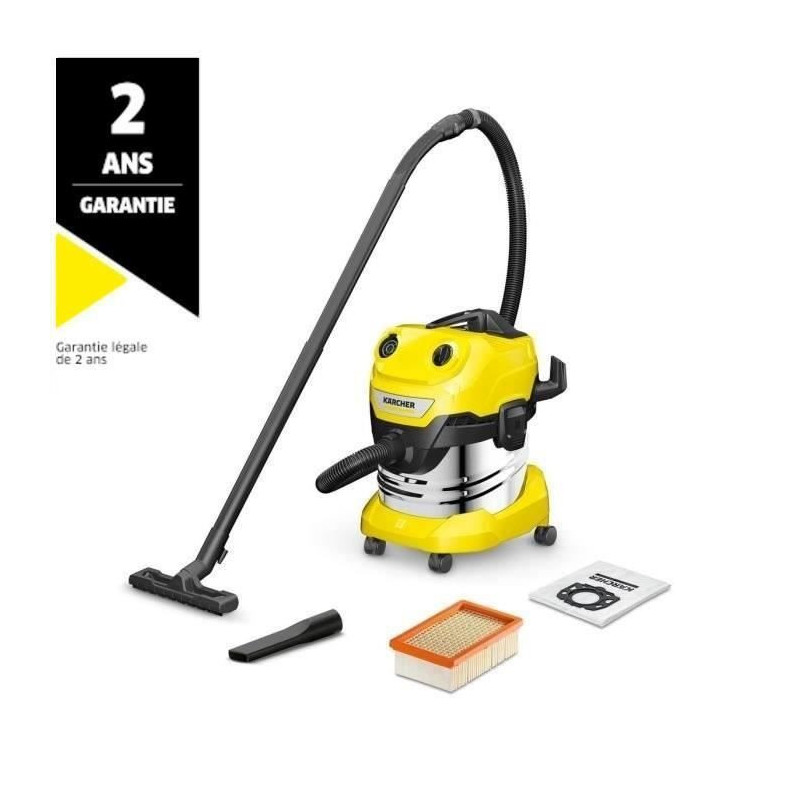 KARCHER WD 4 PS V-20/5/22 water and dust vacuum cleaner - 20 L stainle