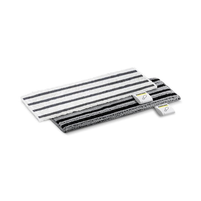 KARCHER - Kit of 2 abrasive microfiber mops for EasyFix floor nozzle (