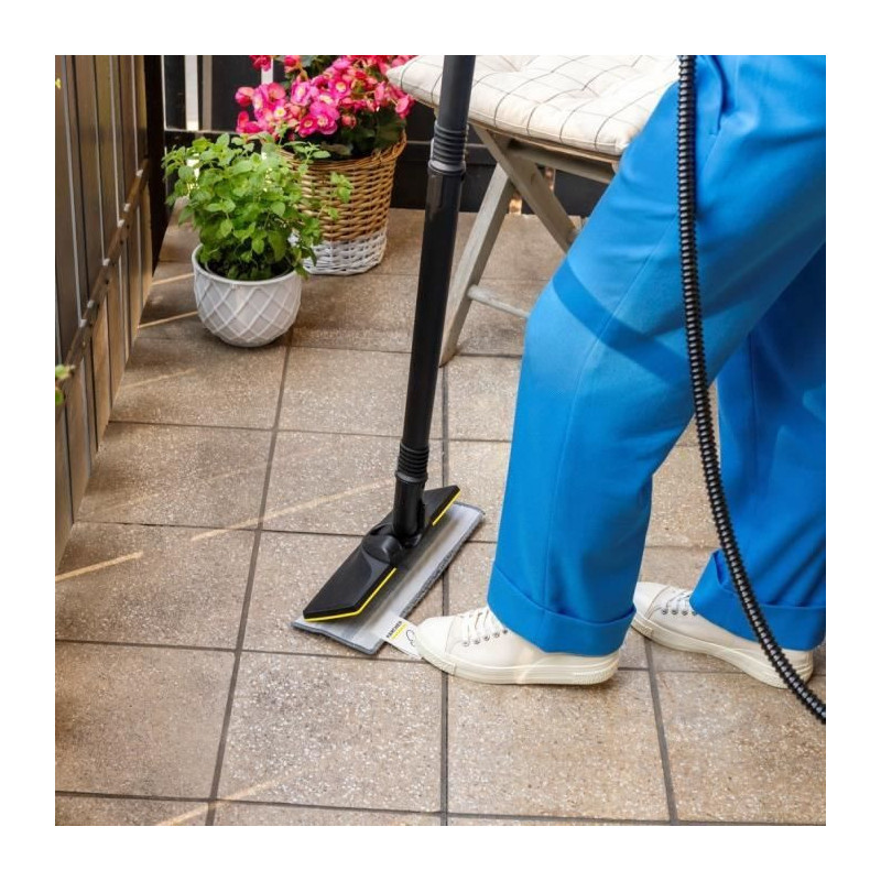KARCHER - Kit of 2 abrasive microfiber mops for EasyFix floor nozzle (