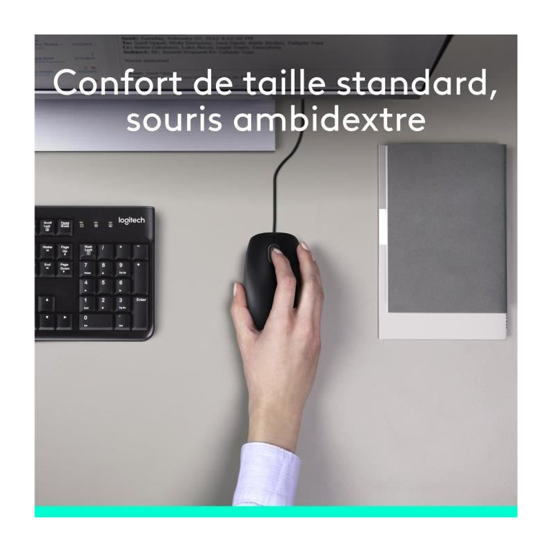 LOGITECH Wired Keyboard and Mouse Pack - MK120