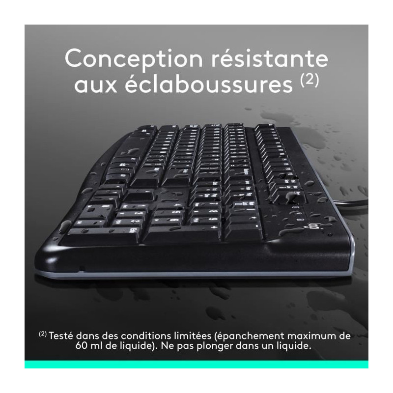 LOGITECH Wired Keyboard and Mouse Pack - MK120