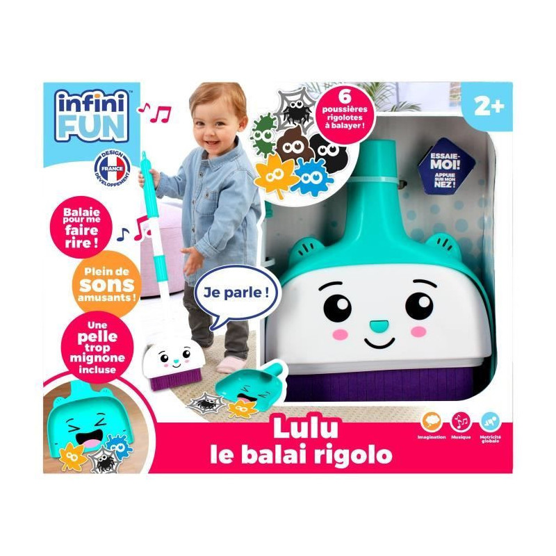 Toy Broom - KD - Lulu the Funny Broom - Talks like magic while sweepin