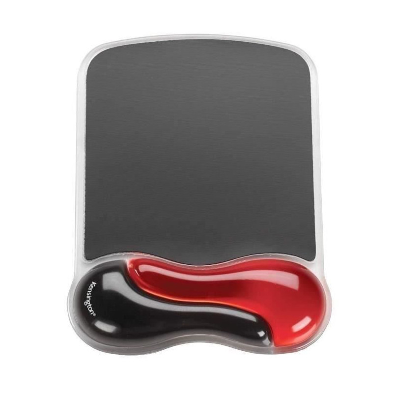 Ergonomic mouse pad - Wrist Rest - KENSINGTON - Duo Gel Black / Red