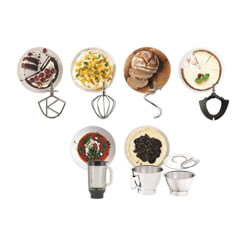 Kenwood KVC85.124.SI - Titanium chef Baker Pastry Chef - 2 stainless s