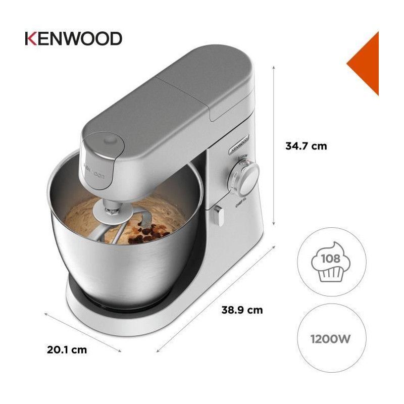 Chef XL 6.7L Blender Pastry Chef + Metal Metal - Kenwood KVL4170S - Si