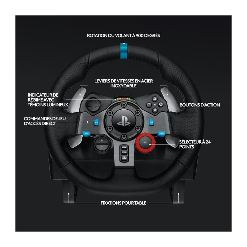 LOGITECH G29 Driving Force Racing Wheel - PS4 and PC