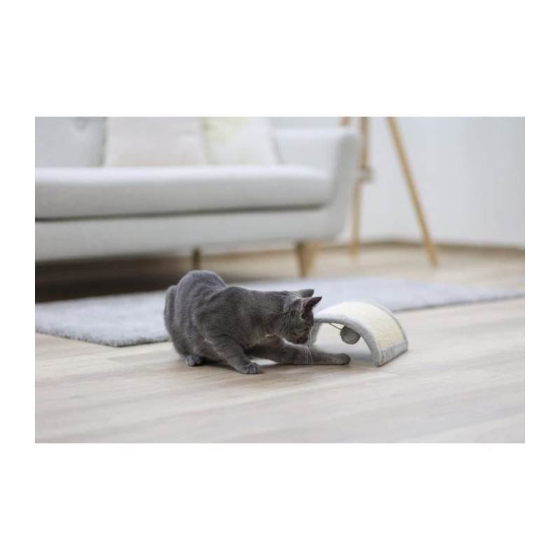 KERBL - HALF MOON scratching post - Gray - 26x22x11cm