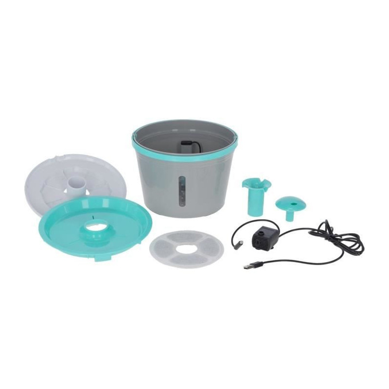 KERBL - Water fountain - for fountain 80557 - 1.6 l - Grey/blue