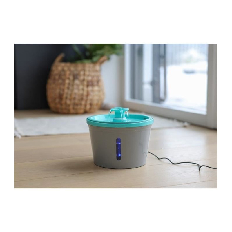 KERBL - Water fountain - for fountain 80557 - 1.6 l - Grey/blue