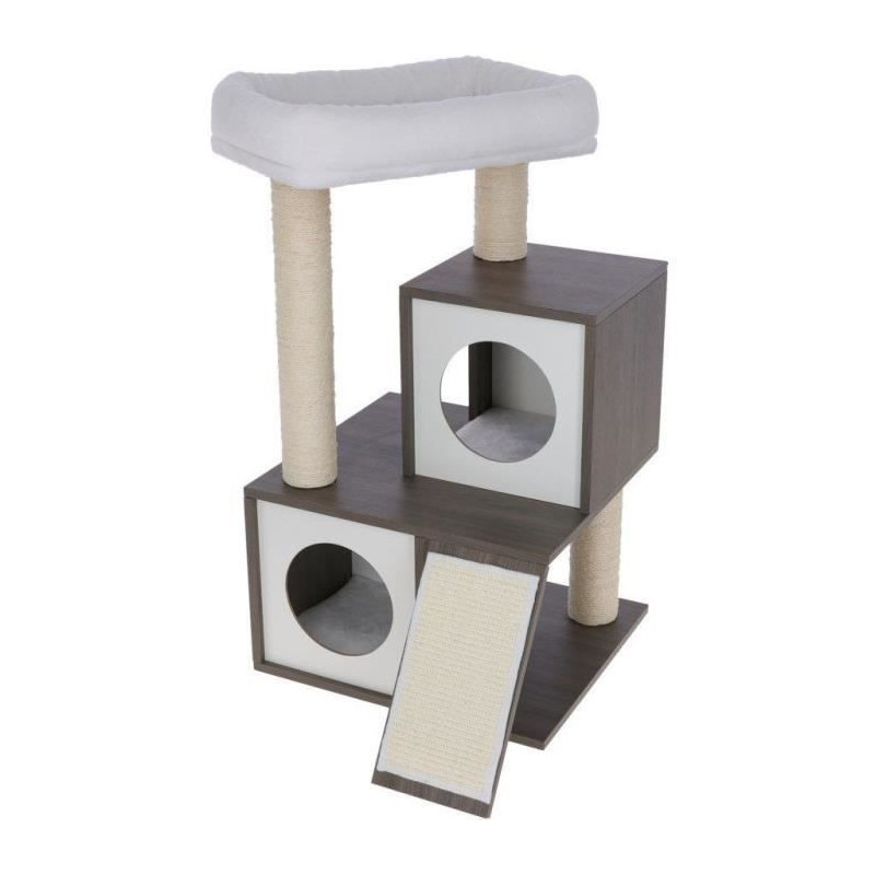 KERBL - FLAIR cat tree - 48x44x86cm - White/grey - Sisal