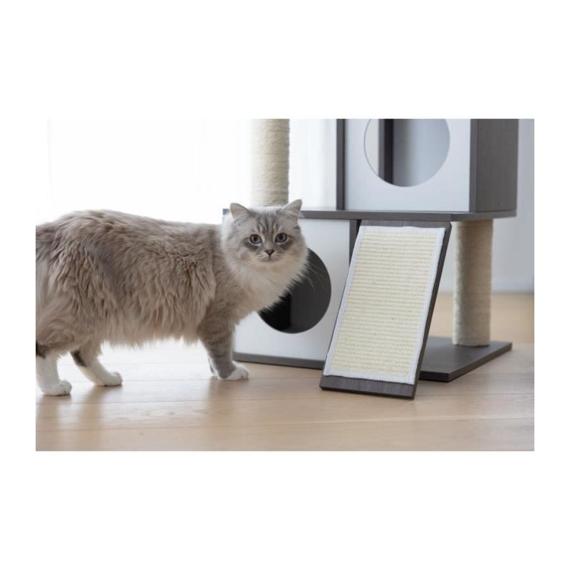 KERBL - FLAIR cat tree - 48x44x86cm - White/grey - Sisal