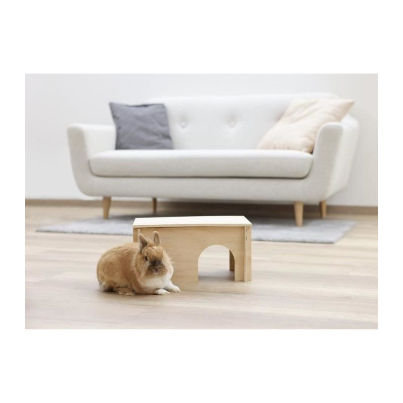 Rodent Shelter - Kerbl - Beige - Removable Roof - Easy Assembly - For