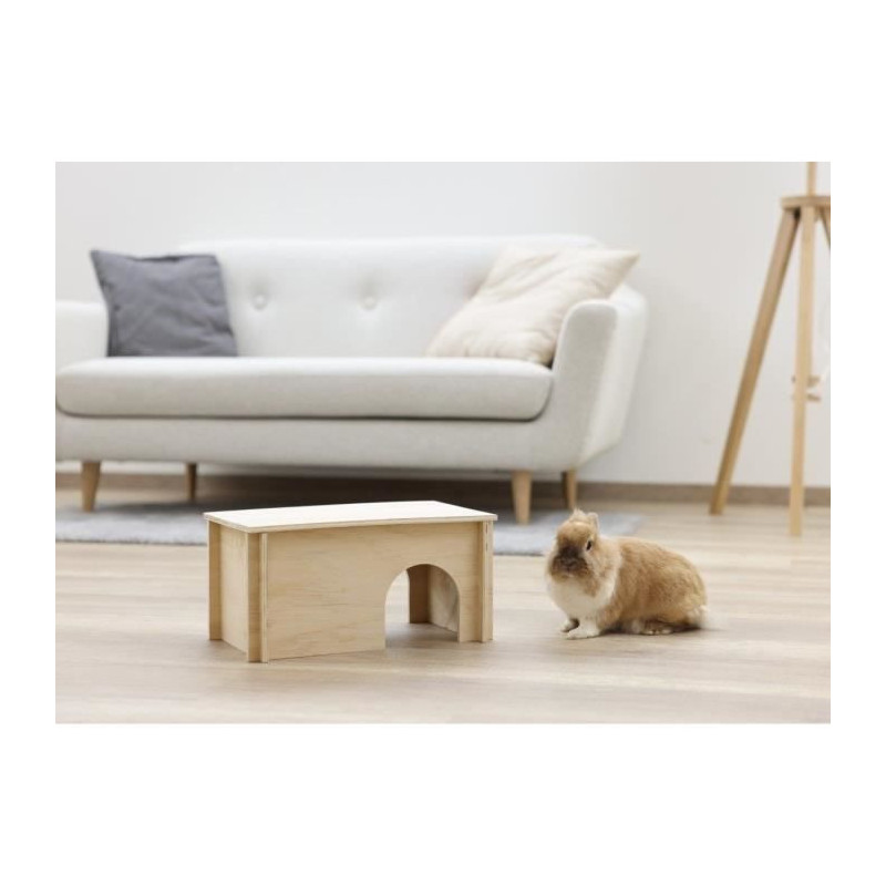 Rodent Shelter - Kerbl - Beige - Removable Roof - Easy Assembly - For