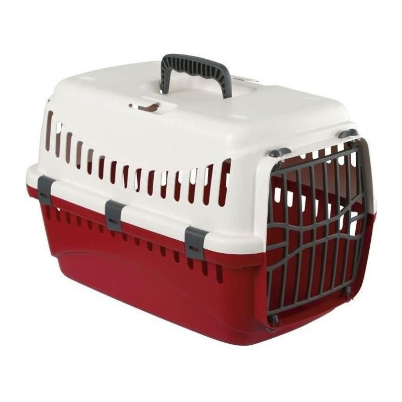 Expedion transport box - cream/burgundy 48x32x32cm