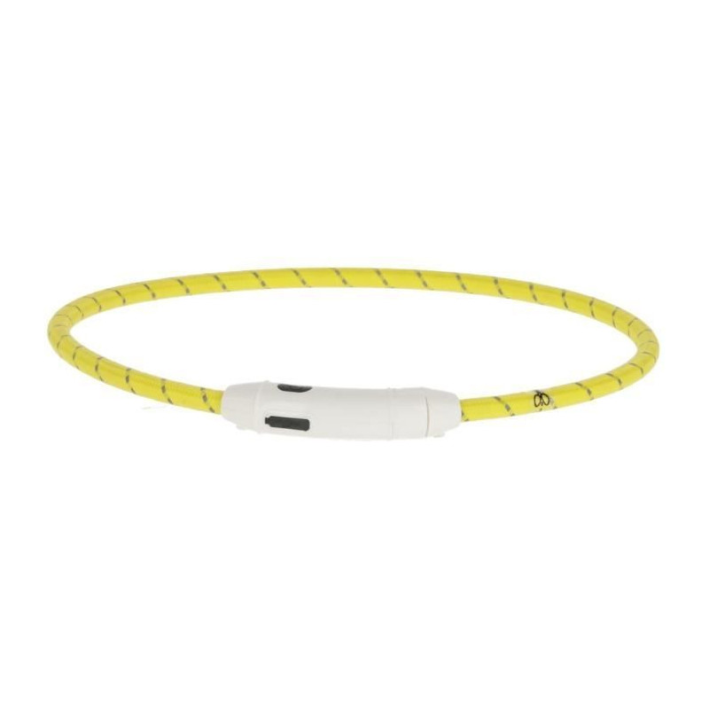 KERBL - Yellow LED collar - 65 cm x 10 mm - Maxi Safe - Yellow