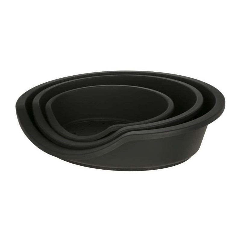KERBL - DREAMER Basket / Bin - Black - Recycled plastic - 80x60x25cm