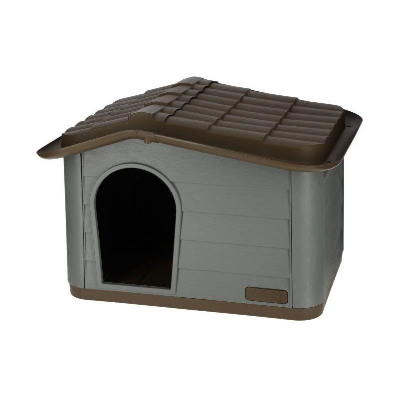 KERBL Outdoor plastic kennel for cats or dogs Size M - 75 x 59 x 55 cm