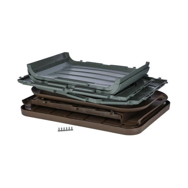 KERBL Outdoor plastic kennel for cats or dogs Size M - 75 x 59 x 55 cm