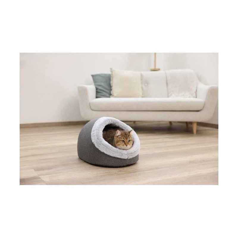 Igloo for cats - KERBL - JANA - 41 x 50 x 34 cm - Gray
