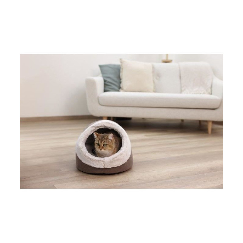 Igloo for cats - KERBL - JANA - 43 x 54 x 35 cm - Brown