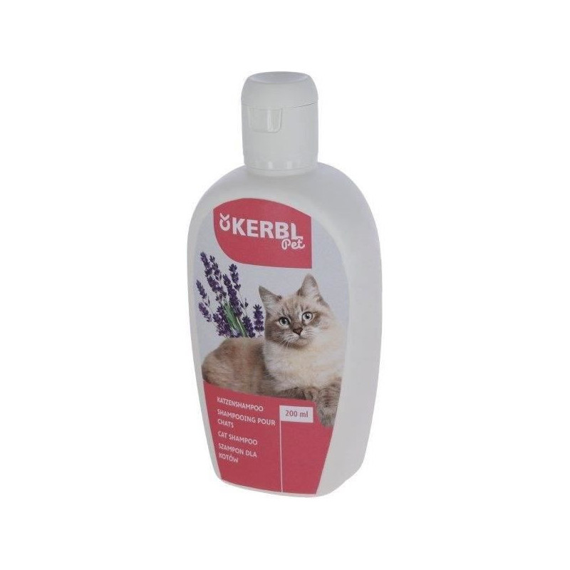 Shampoo for cats - KERBL - 200 ml - Lavender - Mango - Shine and softn