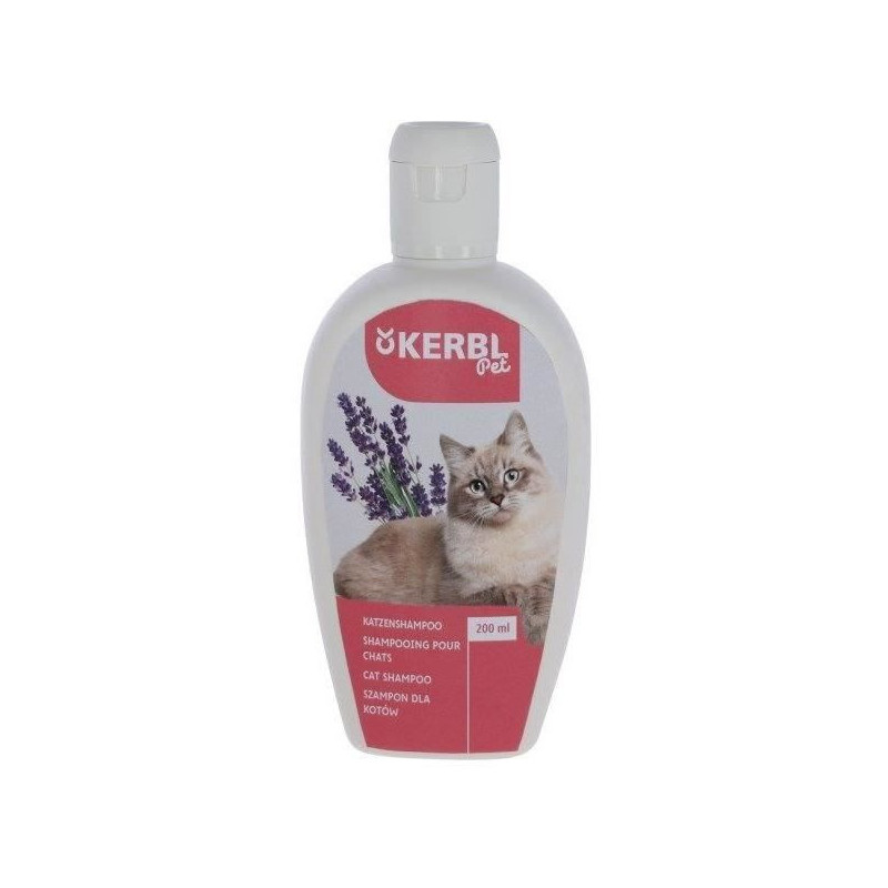 Shampoo for cats - KERBL - 200 ml - Lavender - Mango - Shine and softn