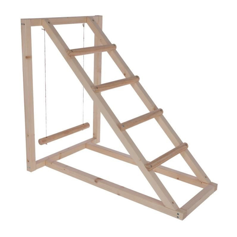 KERBL Chicken climbing tower - 85 x 55 x 76 cm - With swing - Robust l