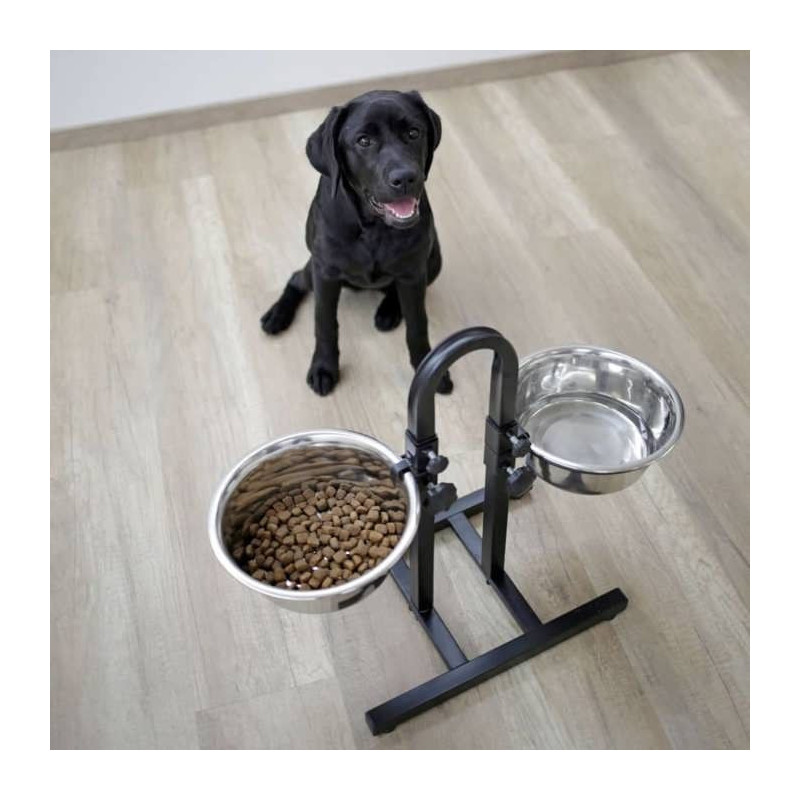 KERBL Bar feeding with bowls for dogs - 2x2800ml