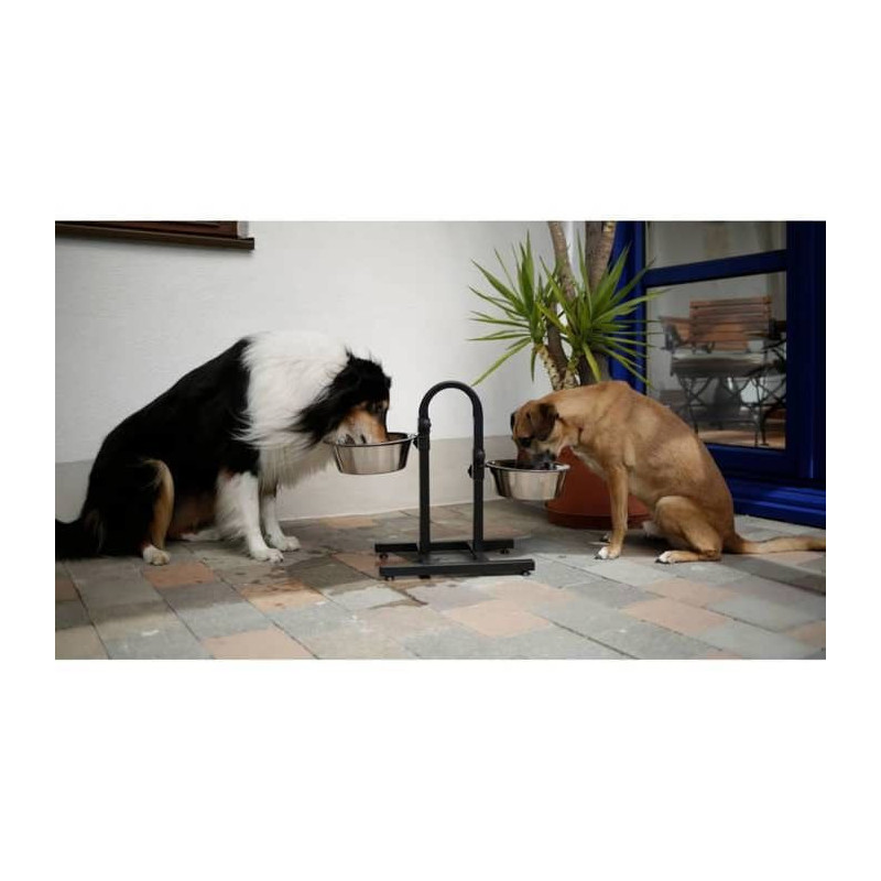 KERBL Bar feeding with bowls for dogs - 2x2800ml