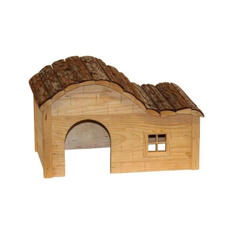 Kerbl Rodent House with Curved Roof Nature 40x25x25 cm