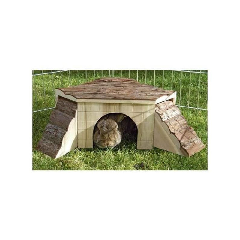 KERBL Nature House with ramp for rodents - 37x37x16cm