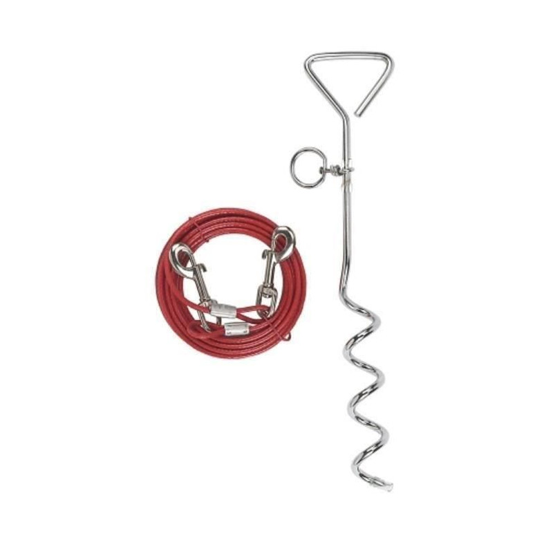 Kerbl leaving attachment with dog spiral anchoring