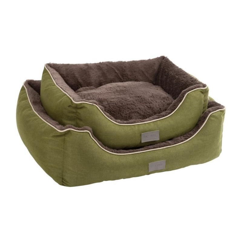 KERBL - Basket / Cushion - Samuel - Grey/Dark Grey - 50 x 40 x 15cm