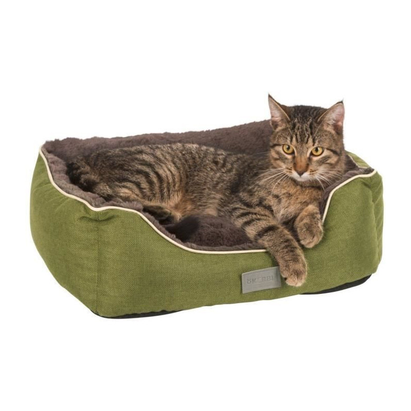 KERBL - Basket / Cushion - Samuel - Grey/Dark Grey - 60 x 50 x 17cm