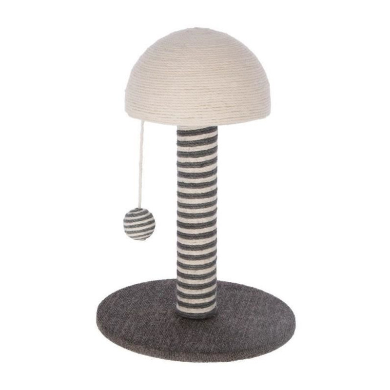 KERBL - Cat scratching post - Trunk 42 cm - FUNGHI - Grey/white - Sisa