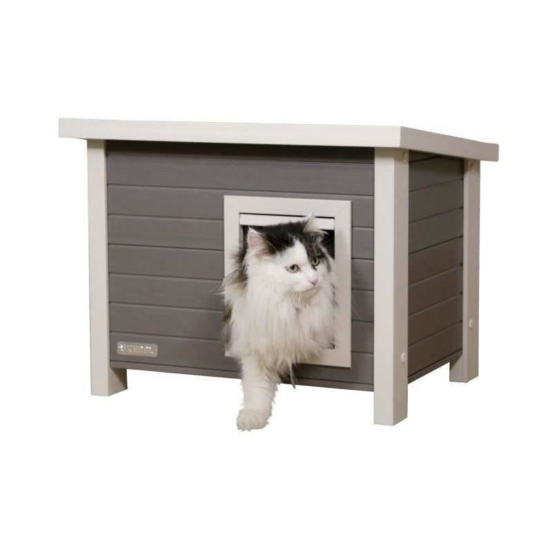 Cat house - KERBL - ECO Eli - Grey / White - 57 x 45 x 43 cm