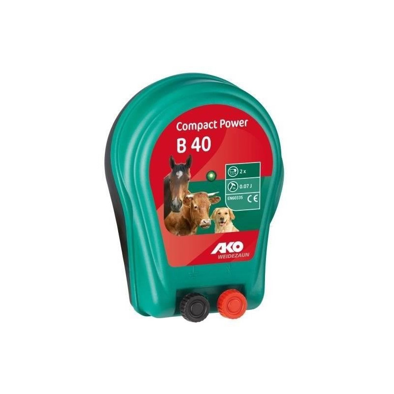 Kerbl - Ako Compact - Energizer - Power B40 power supply unit - 2 x 1.
