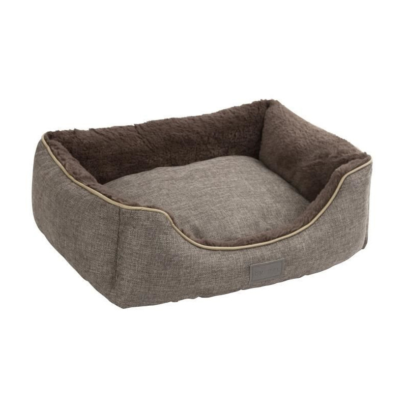 KERBL Samuel Basket - 50 x 40 x 15 cm - Silver and Gray - For Dog