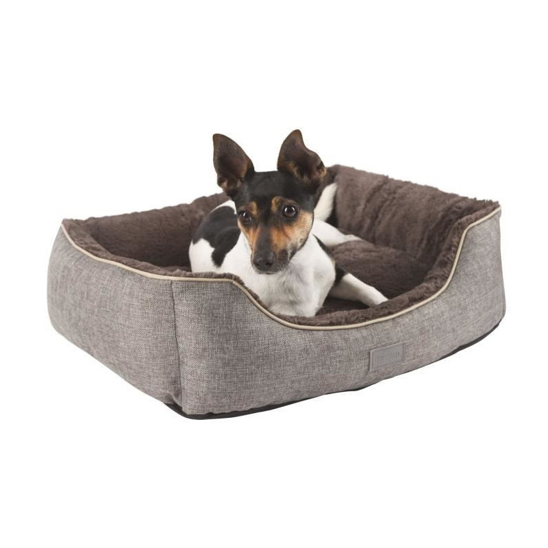 KERBL Samuel Basket - 50 x 40 x 15 cm - Silver and Gray - For Dog