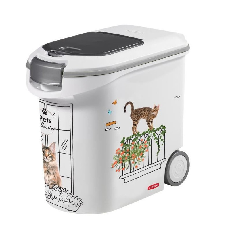 CURVER kibble container - 35L/12 kg - PETS COLLECTION - For cats