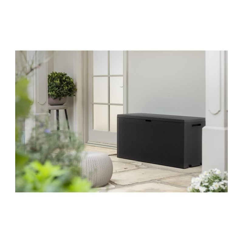 Keter - Résine exterior storage chest 270 liters Gray - Emily garden