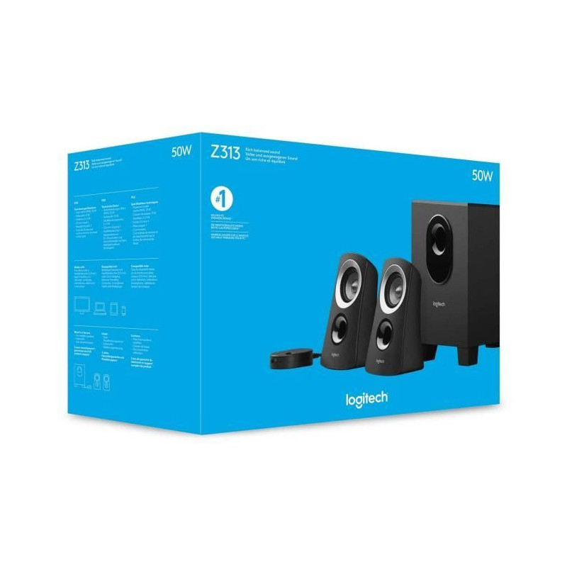 LOGITECH 2.1 speakers - Z313 25W