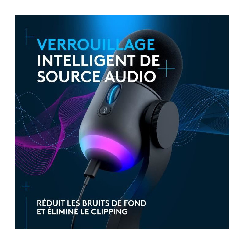 Gaming Microphone - LOGITECH G - YETI GX - Streaming - Dynamic RGB wit
