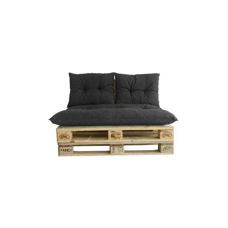 Classic pallet kit - slate mattress + 2 back cushions - PRIVATE GARDEN