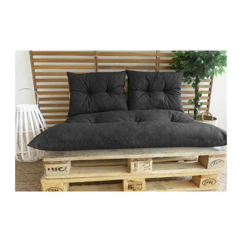 Classic pallet kit - slate mattress + 2 back cushions - PRIVATE GARDEN