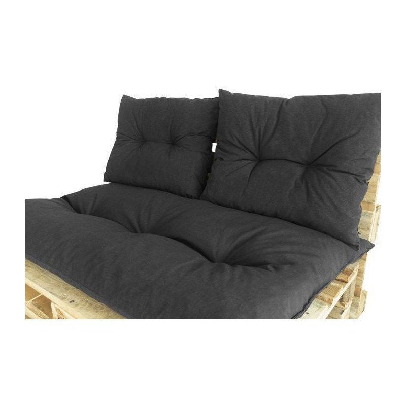 Classic pallet kit - slate mattress + 2 back cushions - PRIVATE GARDEN