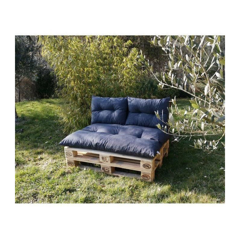 Classic pallet kit - slate mattress + 2 back cushions - PRIVATE GARDEN