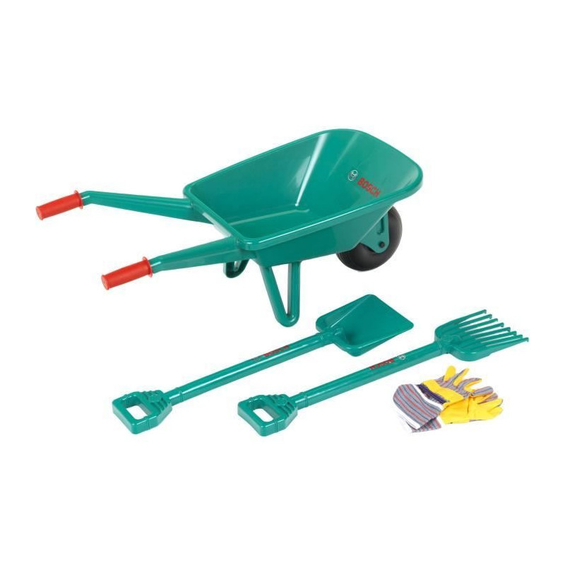 BOSCH - Set of garden with wheelbarrow for Child